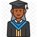 Female Student Graduate  Icon