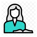 Female Student  Icon