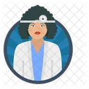 Female Doctor Resident Icon