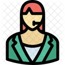 Female support agent  Icon