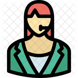 Female support agent  Icon