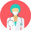 Female Surgeon Doctor Gent Icon