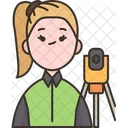 Female Surveyor Icon