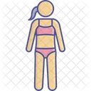 Female Swimmer  Icon