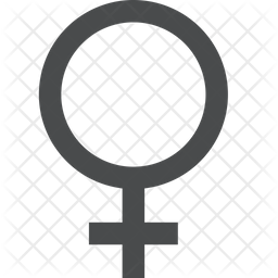 Female Symbol Icon - Download in Glyph Style