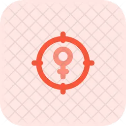 Female Target  Icon
