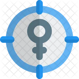 Female Target  Icon