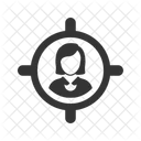 Female Target Person People Icon
