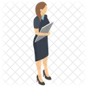 Female Teacher Female Professor Coach Icon