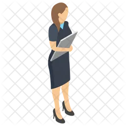 Female Teacher  Icon