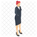 Female Teacher Female Professor Coach Icon