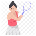 Tennis Player Sportsperson Sportswoman Icon