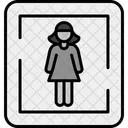 Female Toilet Sign Gender Toilet Icon