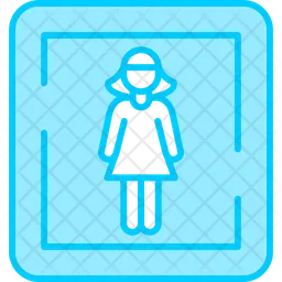 Female toilet sign  Icon