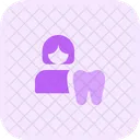 Female Tooth  Icon