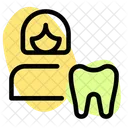 Female Tooth  Icon