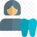 Female Tooth  Icon