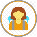 Female Traveler  Icon