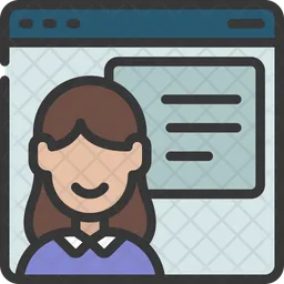 Female Tutor  Icon