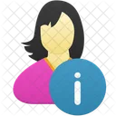 Female User Info  Icon