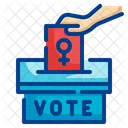Female Vote  Icon