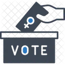 Female Vote Vote Voting Icon