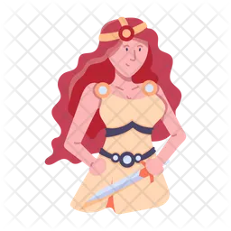 Female Warrior  Icon