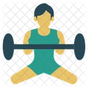 Female Weightlifting  Icon