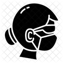 Female With Mask  Icon