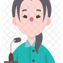 Female Witness  Icon