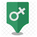 Female Woman Location Icon