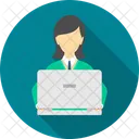 Female Work Computer Female Icon