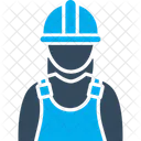 Female Worker Factory Worker Contractor Builder Icon