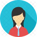Female Worker Computer Female Icon