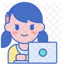 Female Writer Content Writer Writer Symbol