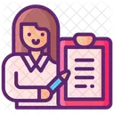 Female Writer  Symbol