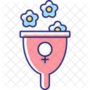 여성다움의 상징  아이콘