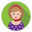 Feminino Menina Avatar Icon