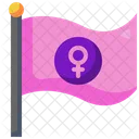 Feminism Banner Girl Icon