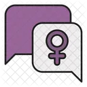 Feminism Conversation  Icon