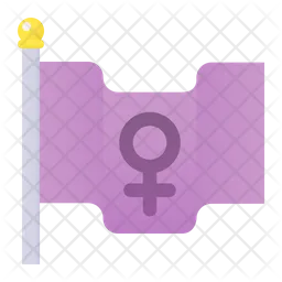 Feminism Flag  Icon