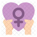 Feminism Women Heart Icon