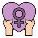 Feminism Heart  Icon