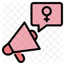 Feminismus Ankündigung  Symbol