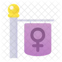 Feminismus-Banner  Symbol