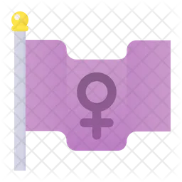 Feminismus Flagge  Symbol