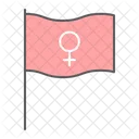 Feminismus Flagge Sexismus Symbol