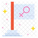 Feminismus Flagge Feminismus Flagge Symbol