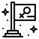 Feminismus Flagge  Symbol