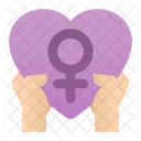 Feminismus Herz  Symbol